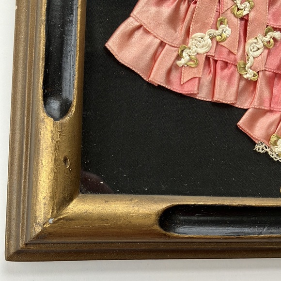 Antique Framed Paper Doll Wall Art for Home Decor - Picture 4 of 5